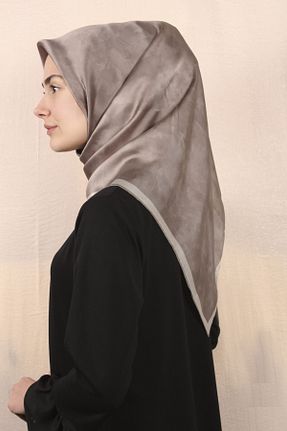 روسری سفید 90 x 90 Aker - کد 252733821