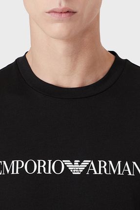 تیشرت مشکی مردانه رگولار Emporio Armani - کد 256607197