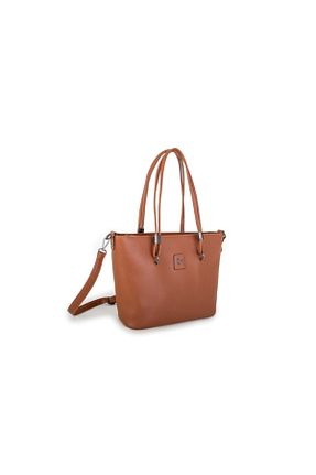 کیف دوشی قهوه ای زنانه چرم مصنوعی Nas Bag - کد 257381888
