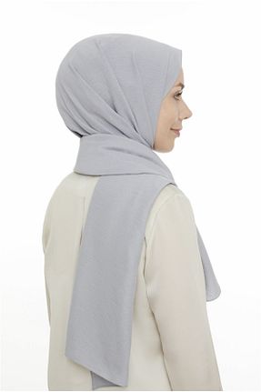شال طوسی زنانه پنبه ای HFSCARFS - کد 257947775