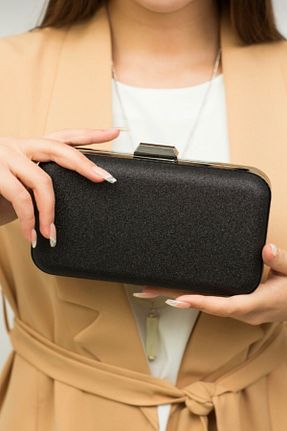 کیف مجلسی مشکی زنانه پارچه ای Moom Bag - کد 256696857