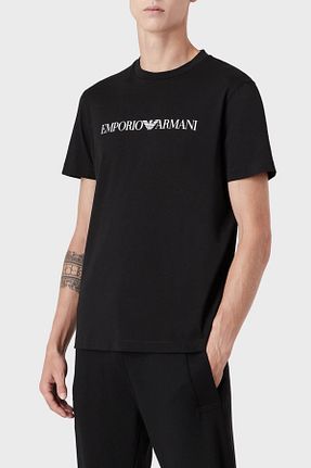 تیشرت مشکی مردانه رگولار Emporio Armani - کد 256607197