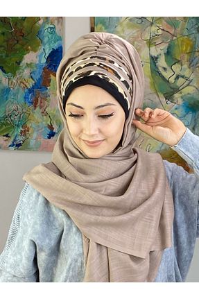 شال طوسی زنانه BUTİKAMBAR - کد 257673090