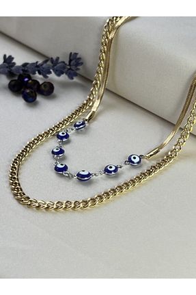 گردنبند استیل ( فولاد ) طلائی زنانه استیل (فولاد) BY DİLEK ÇETİN ACCESSORY - کد 235846146