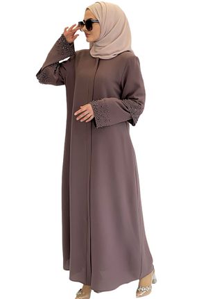 کلاه و ابایا قهوه ای زنانه جین ESRANUR - کد 258204783
