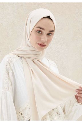 شال بژ زنانه Medine İpeği HFSCARFS - کد 259187118