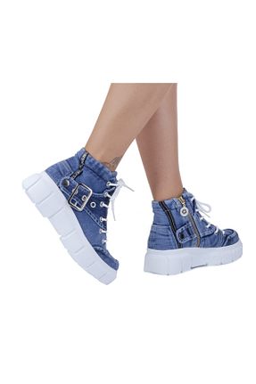 بوت / نیم بوت آبی زنانه پارچه StarBlueMooN - کد 259417289