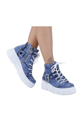 بوت / نیم بوت آبی زنانه پارچه StarBlueMooN - کد 259417289