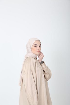شال بژ زنانه ویسکون Bahar Scarf - کد 258258621