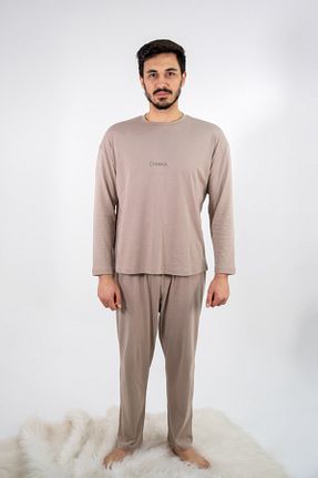 ست لباس راحتی قهوه ای مردانه چاپی Chaka Studio - کد 258399378