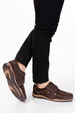 کفش کژوال قهوه ای مردانه چرم طبیعی کد 258793863