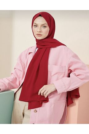 شال قرمز زنانه Medine İpeği HFSCARFS - کد 259186754