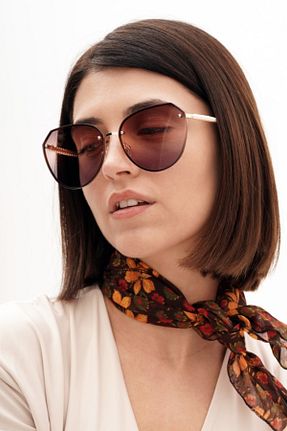 عینک آفتابی بنفش زنانه UV400 Babafiyatlar - کد 258200015
