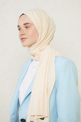 شال بژ زنانه ویسکون HFSCARFS - کد 259327599