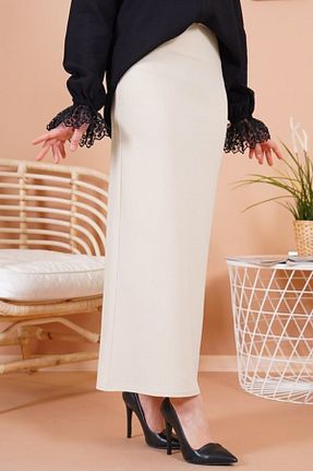 دامن بژ زنانه بافتنی Nacar - کد 259417247