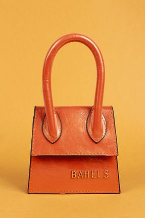 کیف دوشی نارنجی زنانه چرم مصنوعی BAHELS - کد 177686837