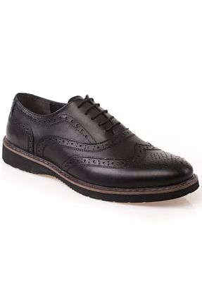 کفش کلاسیک مشکی مردانه چرم خالص maximoda - کد 258184872