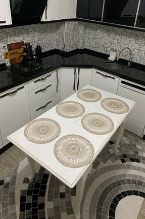 سرویس آمریکائی قهوه ای گرد Çalışkan Çeyiz Evi - کد 259347770