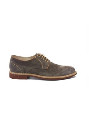 کفش کلاسیک قهوه ای مردانه چرم طبیعی پاشنه کوتاه ( 4 - 1 cm ) پاشنه ساده کد 260027668