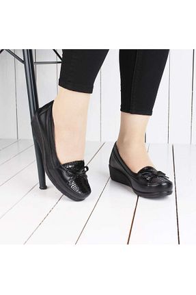 کفش کلاسیک مشکی زنانه چرم مصنوعی EDİK - کد 99793444