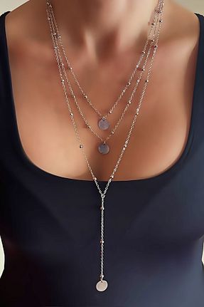 گردنبند جواهر زنانه Wish Silver Aksesuar - کد 260236229