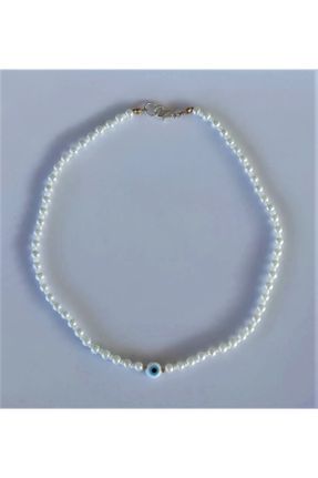 گردنبند جواهر سفید زنانه مروارید کد 259675922