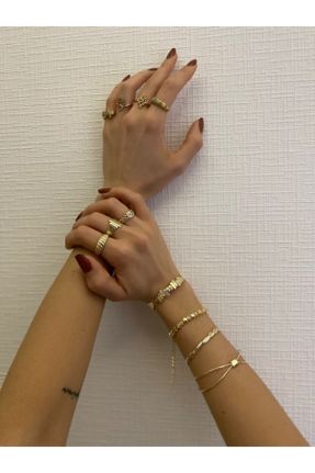 دستبند جواهر طلائی زنانه کد 255230578