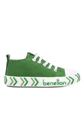کفش اسنیکر سبز بچه گانه بند دار Benetton - کد 261050161