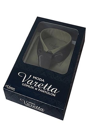 پیراهن خاکی مردانه گشاد Varetta - کد 34219911