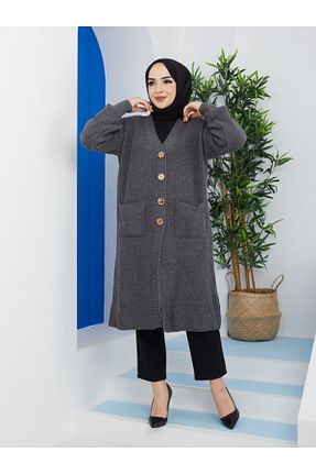 رویه حجاب طوسی زنانه رگولار Pamuk Butik - کد 259942426