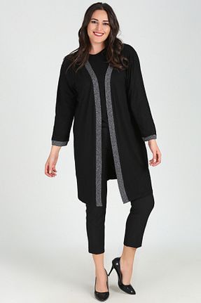 رویه سایز بزرگ مشکی زنانه الاستین Curvy Trend - کد 667238106
