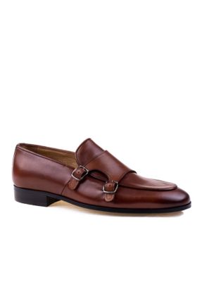 کفش کلاسیک قهوه ای مردانه چرم طبیعی پاشنه کوتاه ( 4 - 1 cm ) پاشنه نازک کد 260160946