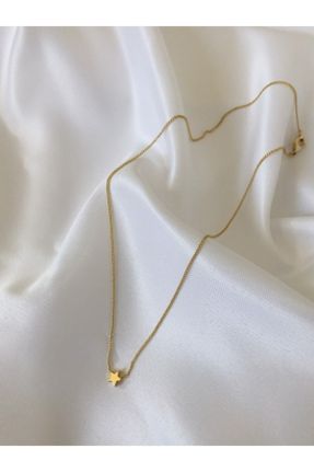 گردنبند جواهر طلائی زنانه روکش طلا کد 260226144