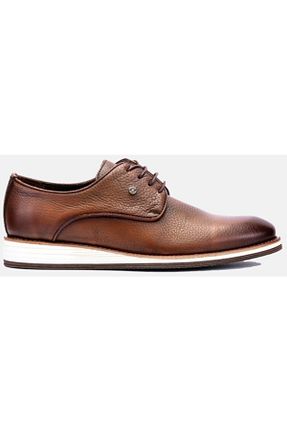 کفش کلاسیک قهوه ای مردانه چرم خالص MARCOMEN - کد 260765375