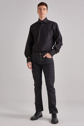 شلوار جین سرمه ای مردانه پاچه لوله تفنگی WOOLRICH - کد 260121022