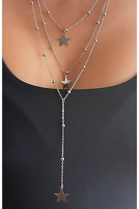 گردنبند جواهر زنانه Wish Silver Aksesuar - کد 260240207