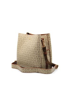 کیف دوشی قهوه ای زنانه چرم مصنوعی Just Polo - کد 68874832