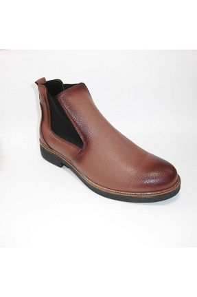 بوت / نیم بوت قهوه ای زنانه پاشنه تخت Baymen - کد 69107284