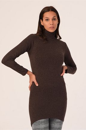 بادی قهوه ای زنانه یقه ماهیگیر DISENTIS MODEST - کد 69414287
