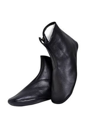 بوت خانگی مشکی مردانه چرم خالص Gezer - کد 35127718