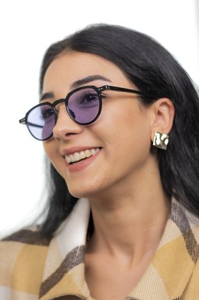 عینک آفتابی مشکی زنانه UV400 Eye Friend - کد 261728322