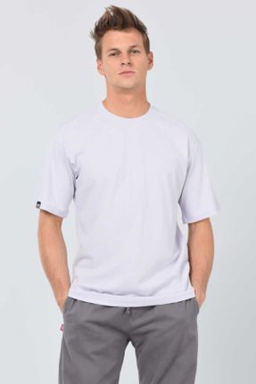 تی شرت بنفش مردانه رگولار یقه گرد کد 104244809
