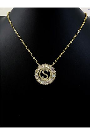 گردنبند استیل ( فولاد ) طلائی زنانه استیل ضد زنگ Yoro - کد 262587114