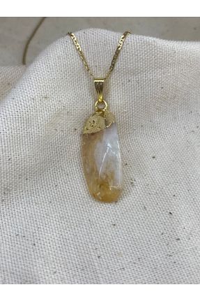 گردنبند جواهر زرد زنانه چرم Ayşegül Koç - کد 262671610