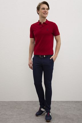 شلوار سرمه ای مردانه پنبه - الاستین U.S. Polo Assn. - کد 261073894
