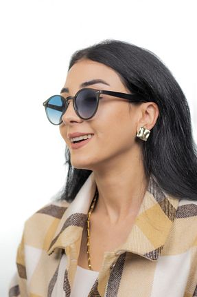 عینک آفتابی طوسی زنانه UV400 Eye Friend - کد 261728058