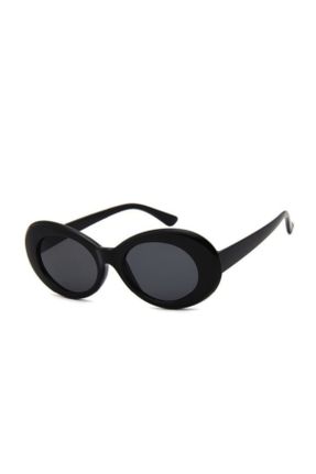 عینک آفتابی مشکی زنانه 55 UV400 پلاستیک هندسی کد 40653647
