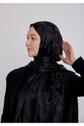 شال مشکی زنانه ابریشم ŞALCIEŞARP - کد 261112635