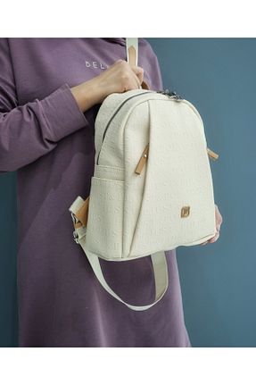 کوله پشتی بژ زنانه سایز متوسط Just Polo - کد 90280211