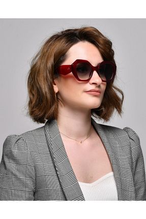 عینک آفتابی زرشکی زنانه UV400 Jatelier - کد 260683198